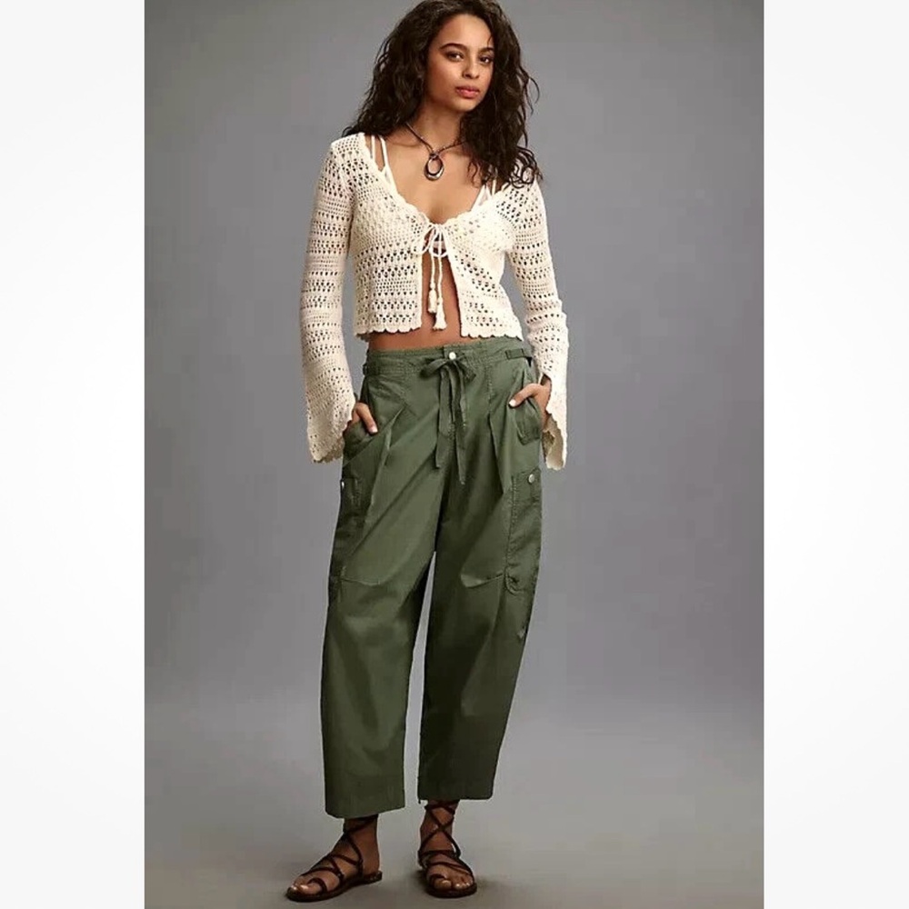Pilcro Olive Green Cargo Pants
